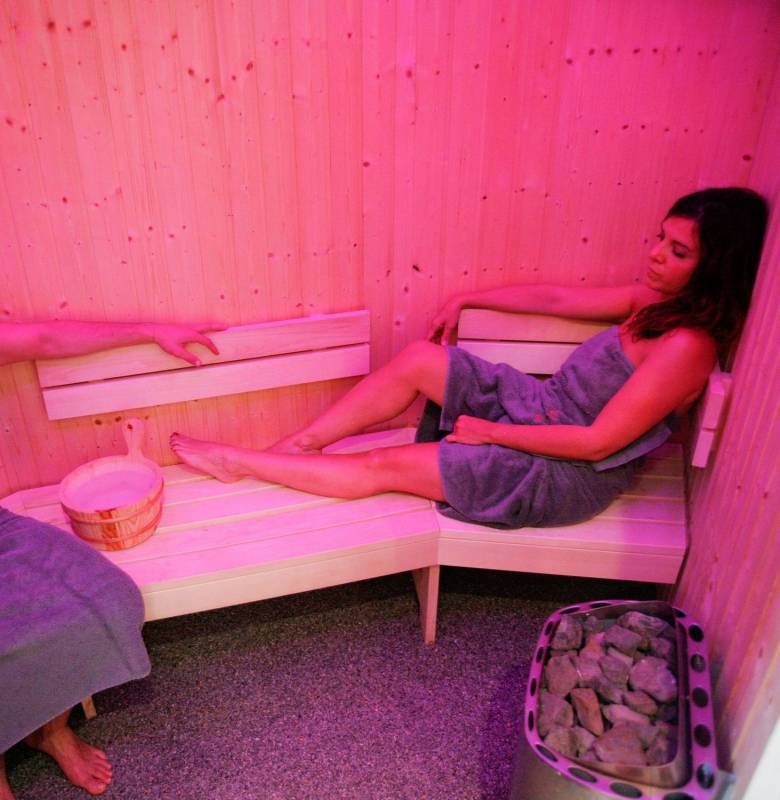 Espace détente avec sauna