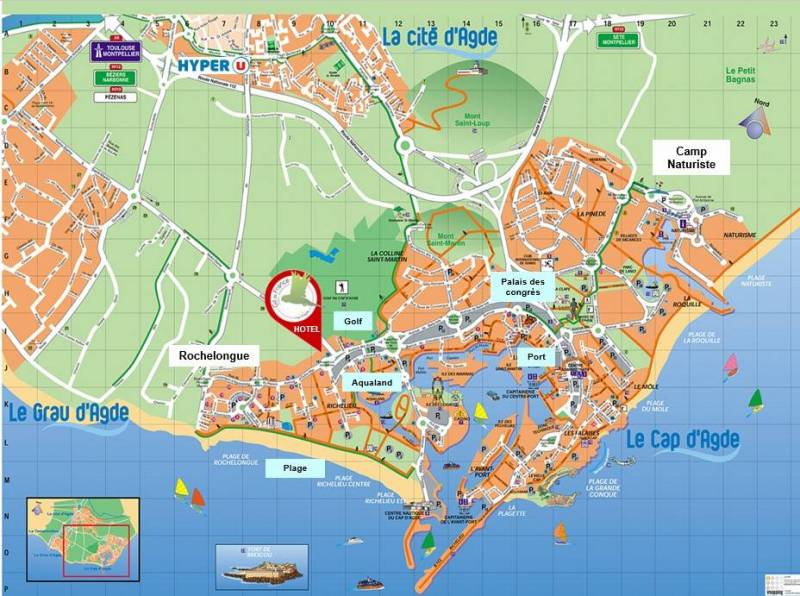 Bienvenue à l'hôtel*** Gil de France - Localisation